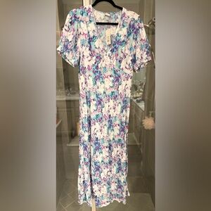 A New Day Multicolor Abstract Maxi Dress